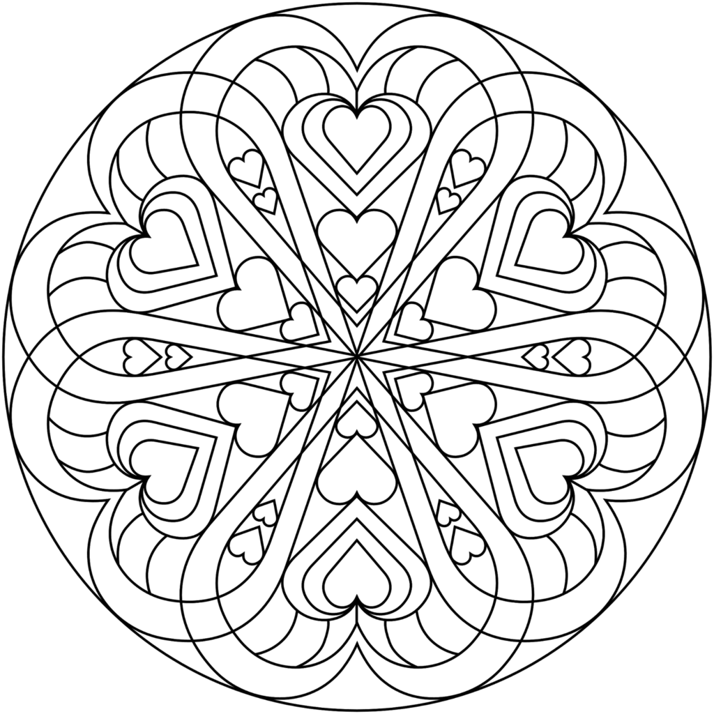 Free Printable Adult Coloring Pages Valentine's Day
