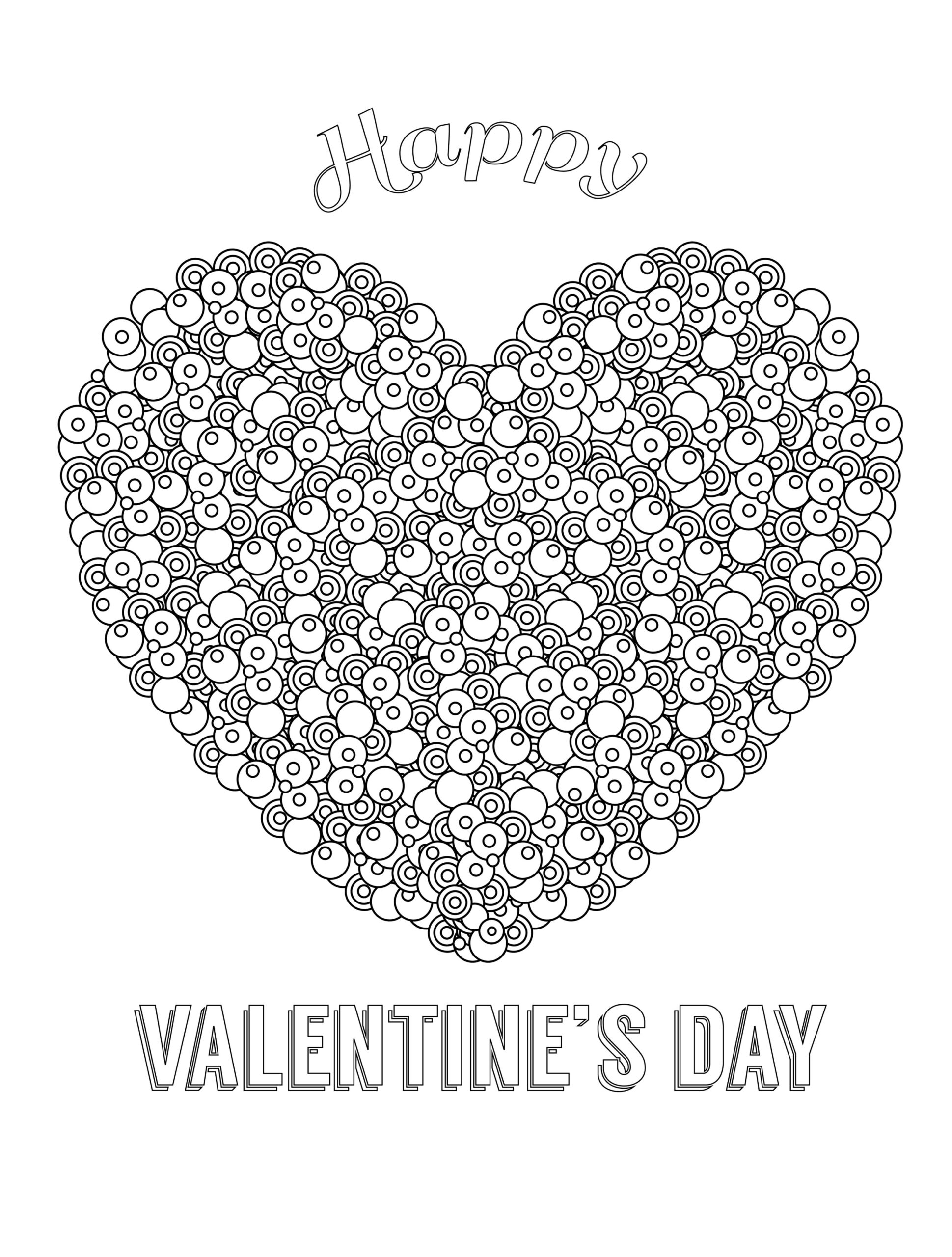 Valentines Coloring Pages For Adults Printable