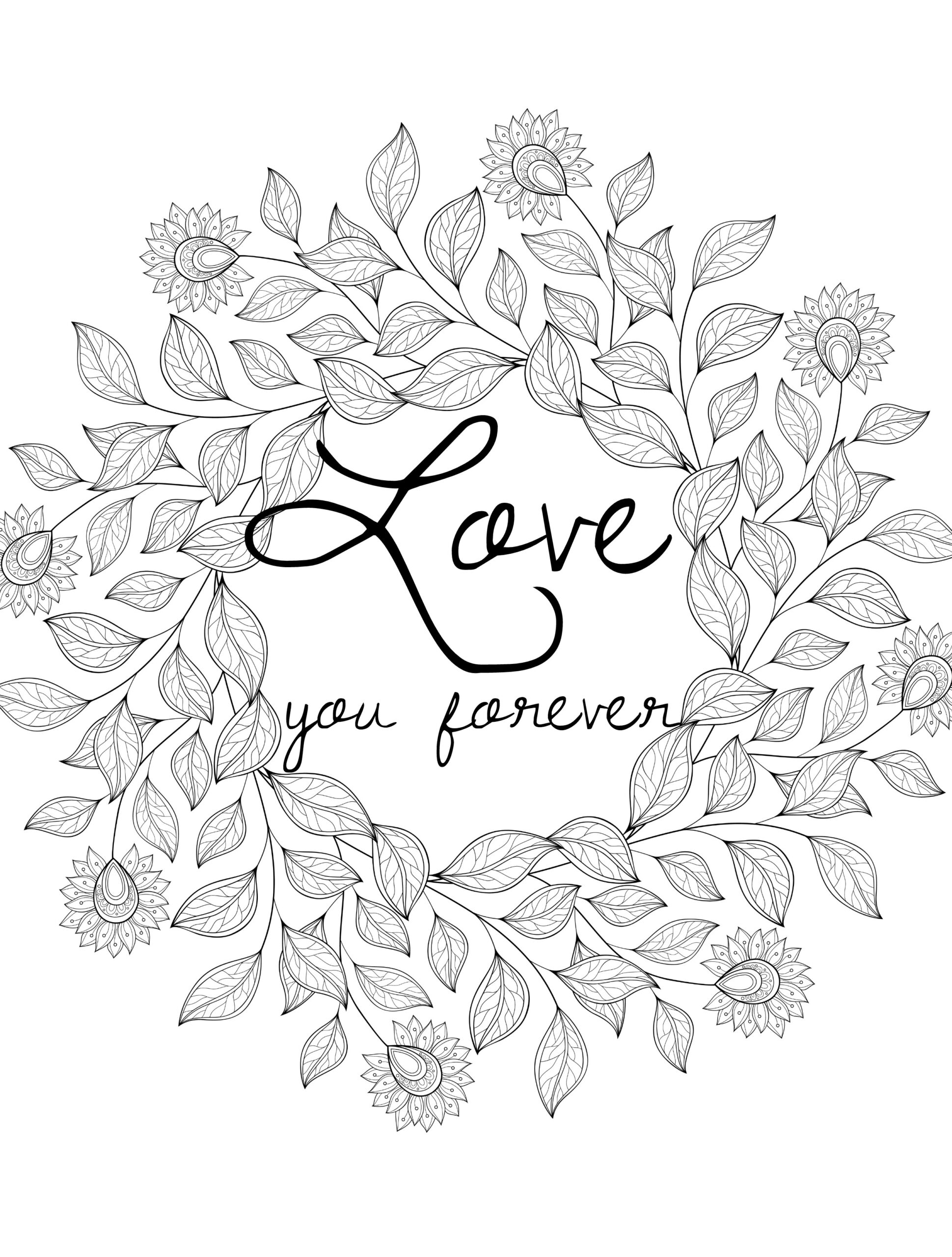 Valentines Coloring Pages For Adults Printable