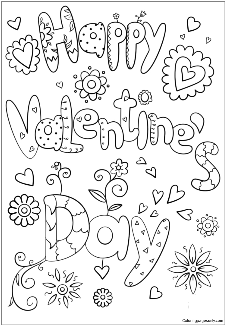 Valentines Day Coloring Pages For Adults Printable