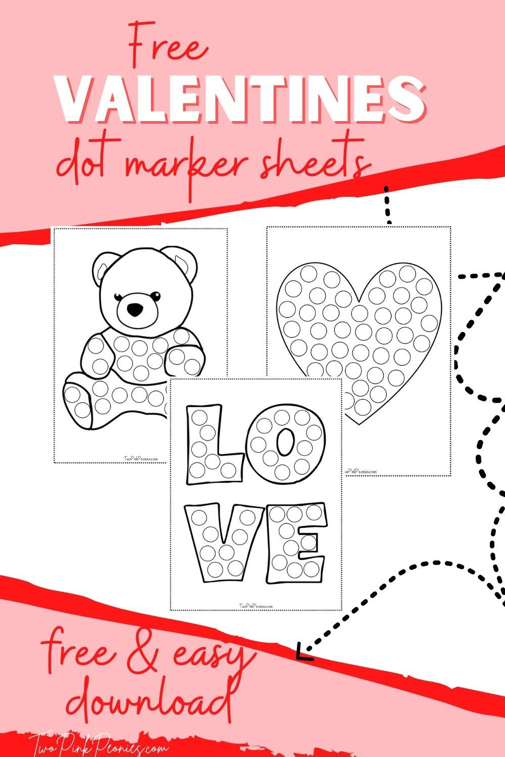 Valentine Dot To Dot Printables