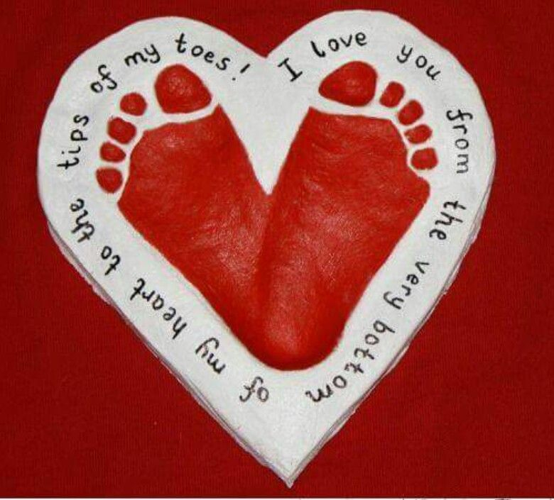Baby Footprint Poem Printables Valentines Day