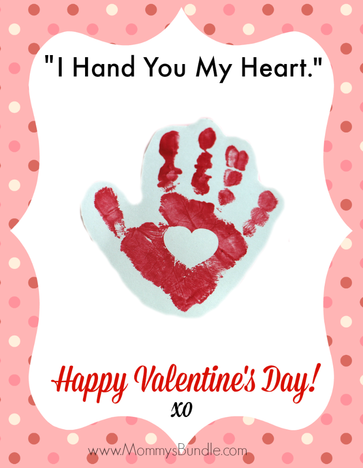 Free Printable Handprint Valentine Poem