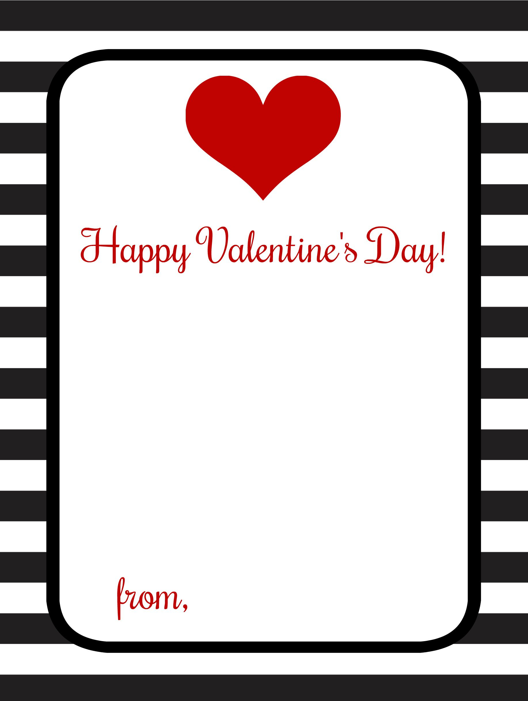 Printable Valentine Card Template