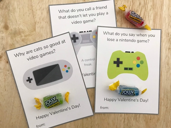 Printable Video Game Valentines