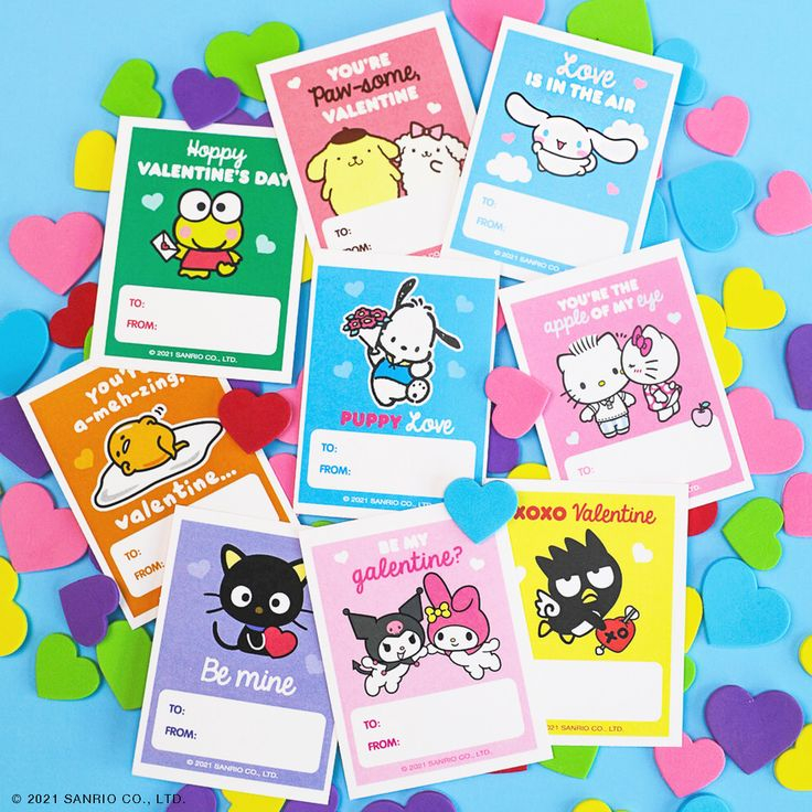 Sanrio Valentines Cards Printable