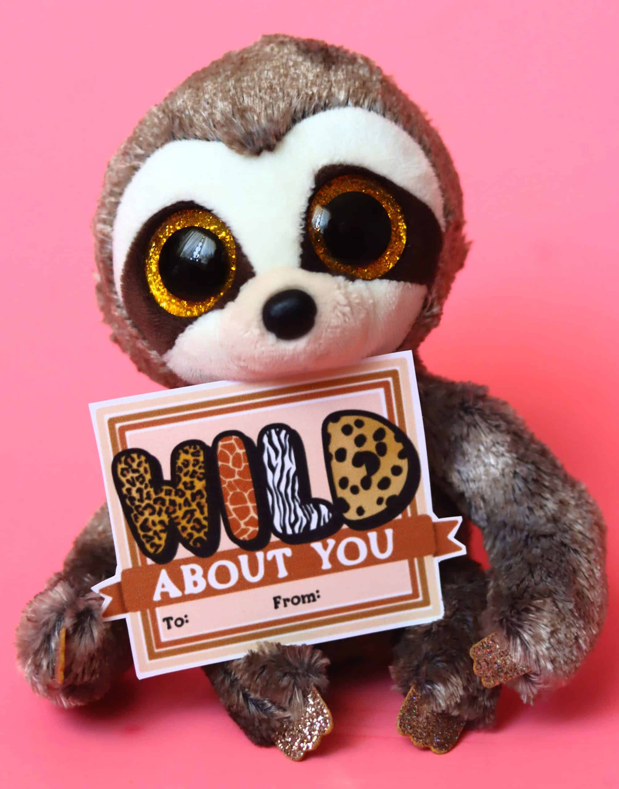 I'm Wild About You Valentine Free Printable