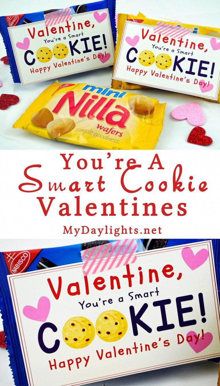 You're One Smart Cookie Valentine Printable Free