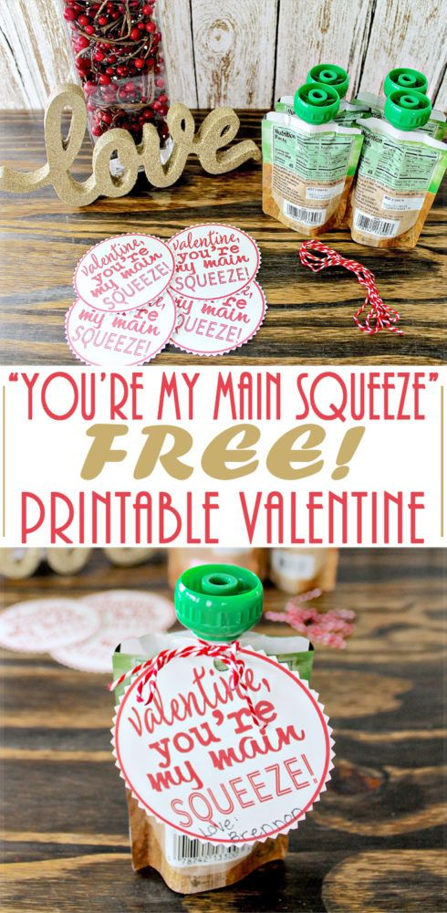 You're My Main Squeeze Valentine Printable