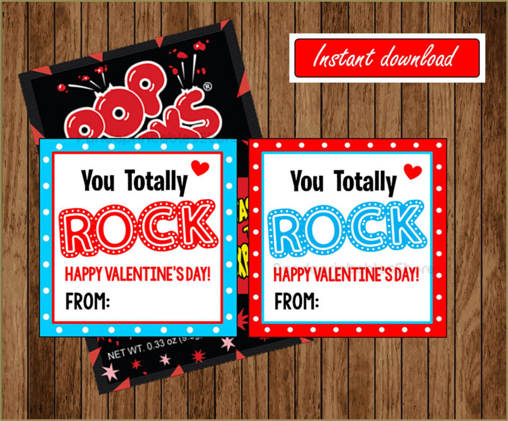 Pop Rocks Valentine Printable